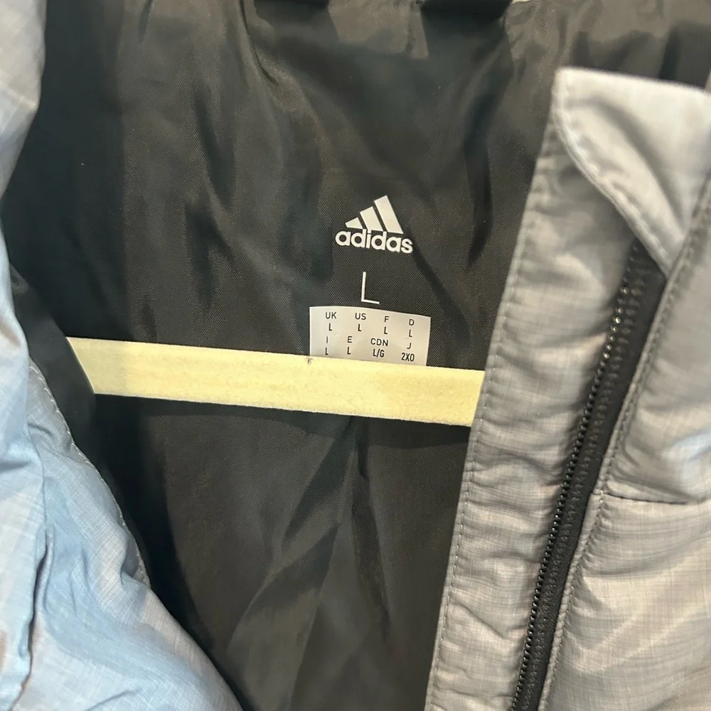 Adidas Men's Charcoal Puffer Jacket